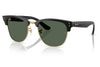 Ray-Ban RBR0504S Clubmaster Reverse Sunglasses - Black On Arista / Dark Green