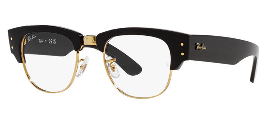 Ray-Ban RX0316V Mega Clubmaster Glasses - Black on Gold