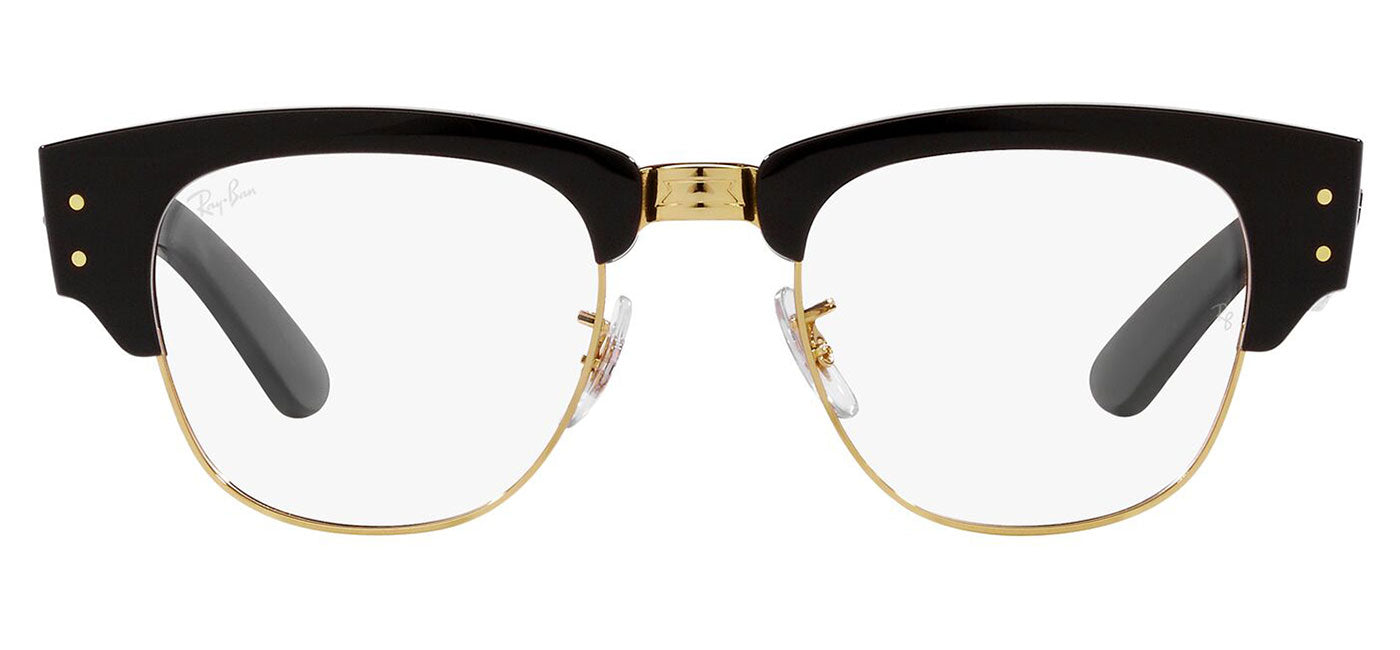 Ray-Ban RX0316V Mega Clubmaster Glasses - Black on Gold