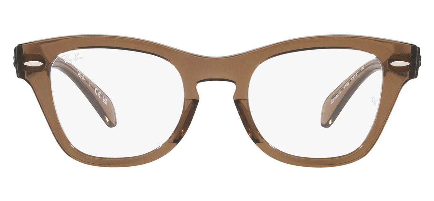 Ray-Ban RX0707V Glasses - Transparent Light Brown