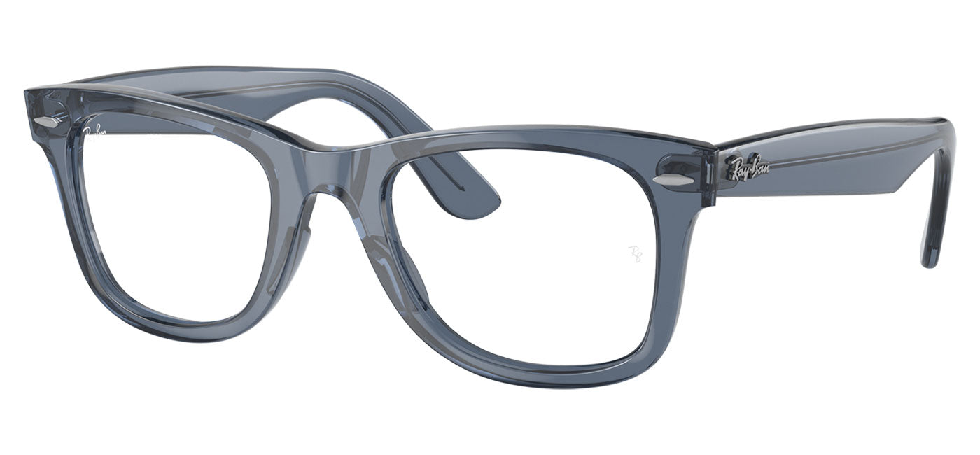Ray-Ban RX4340V Wayfarer Ease Glasses - Transparent Dark Blue