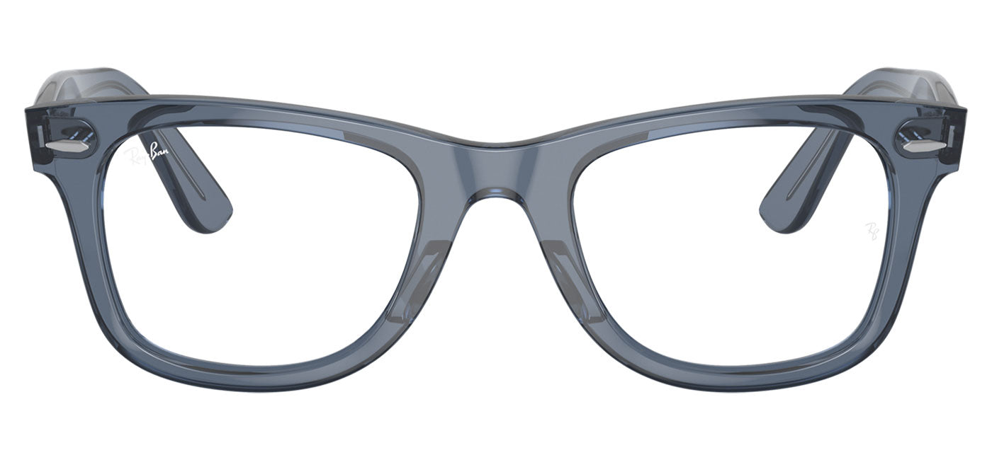 Ray-Ban RX4340V Wayfarer Ease Glasses - Transparent Dark Blue