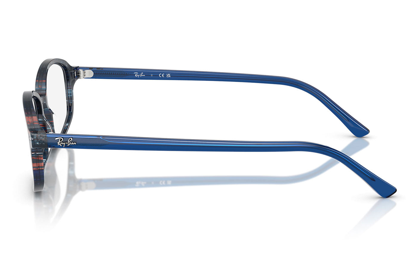 Ray-Ban RX5432 Sam Glasses - Transparent Shade Fantasy Blue