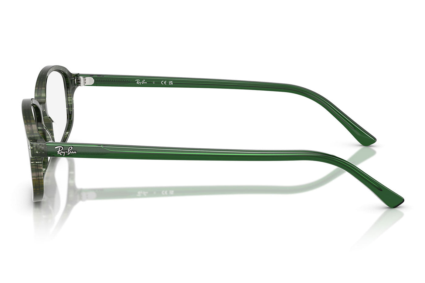 Ray-Ban RX5432 Sam Glasses - Transparent Shade Fantasy Green