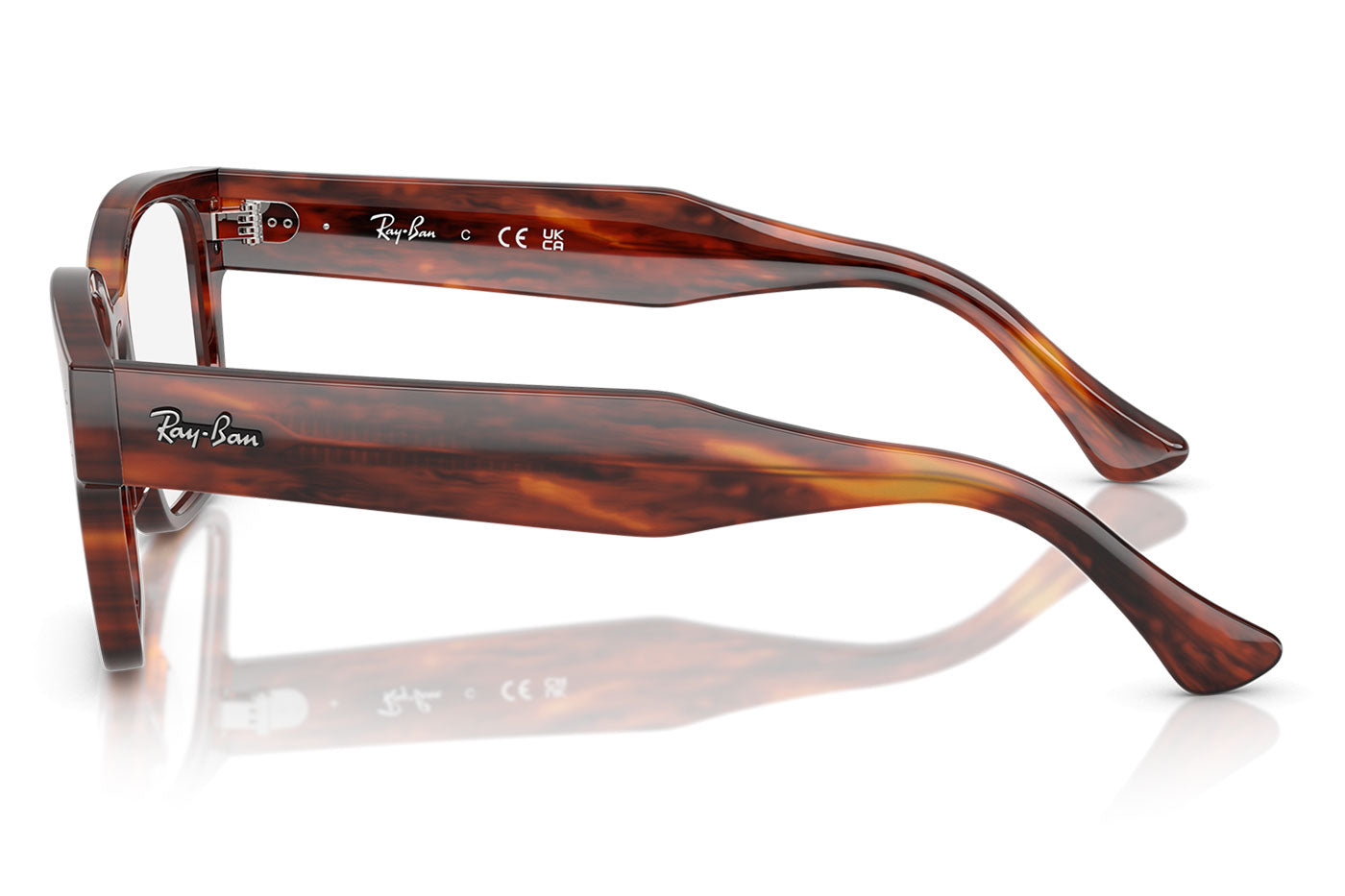 Ray-Ban RX7256 Laurene Glasses - Striped Havana
