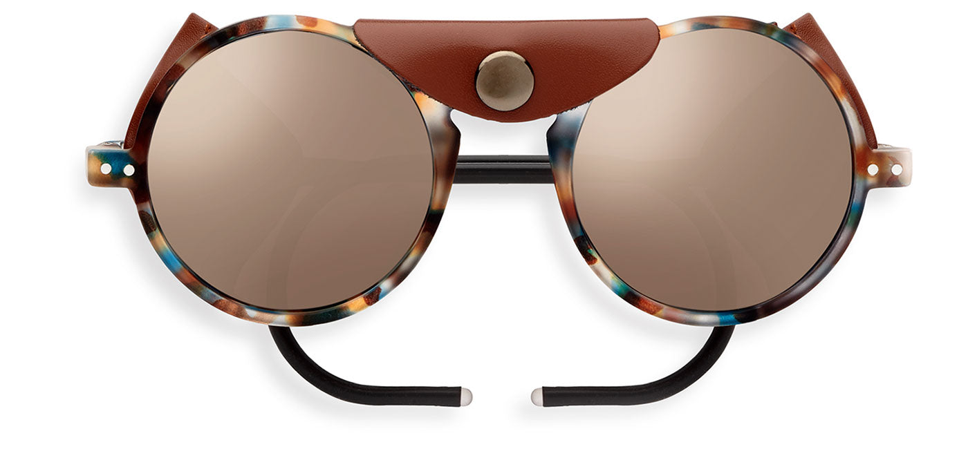IZIPIZI #G Glacier Sunglasses - Blue Tortoise / Brown - Cat. 4 Intense Light