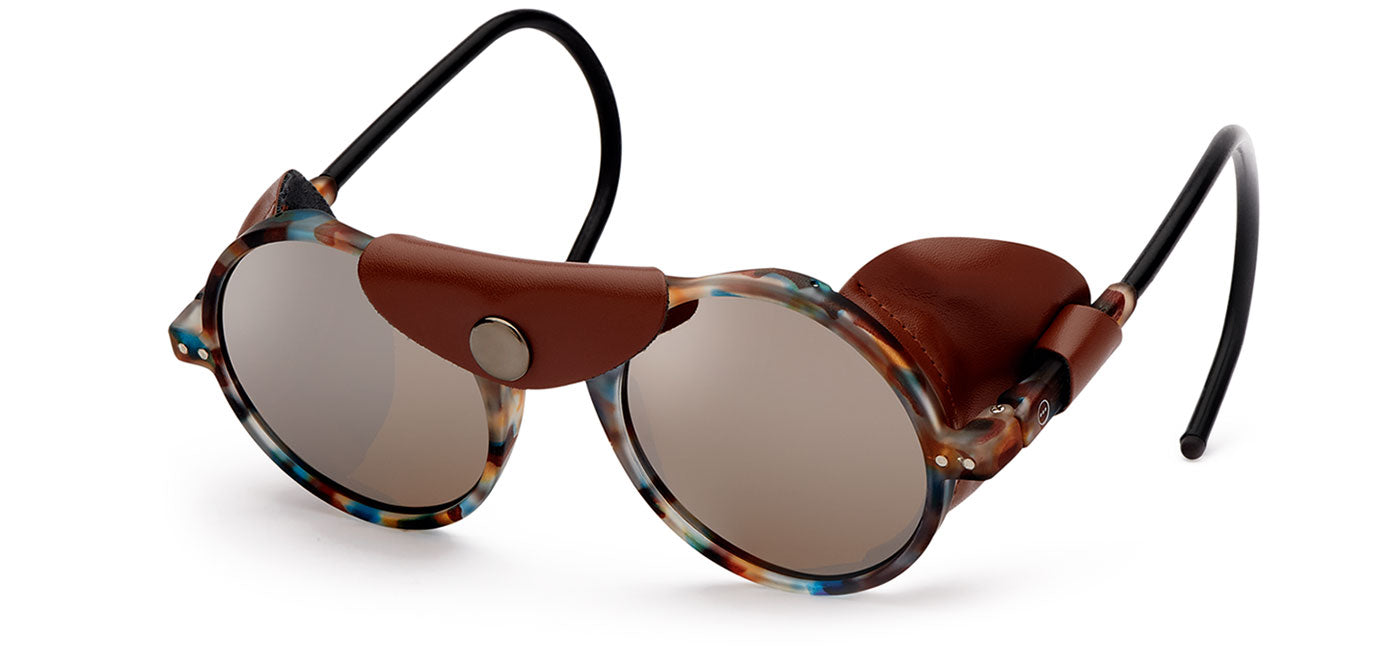 IZIPIZI #G Glacier Sunglasses - Blue Tortoise / Brown - Cat. 4 Intense Light
