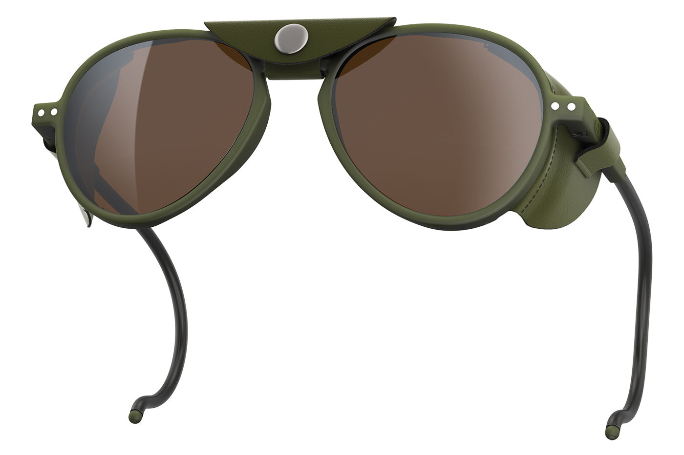 IZIPIZI #I Glacier Sunglasses - Kaki Green / Brown - Cat. 4 Intense Light