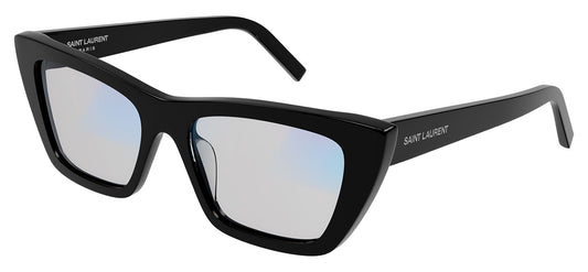 Saint Laurent SL 276 Mica Sunglasses - Black / Transparent Photochromic with Blue Light Filter