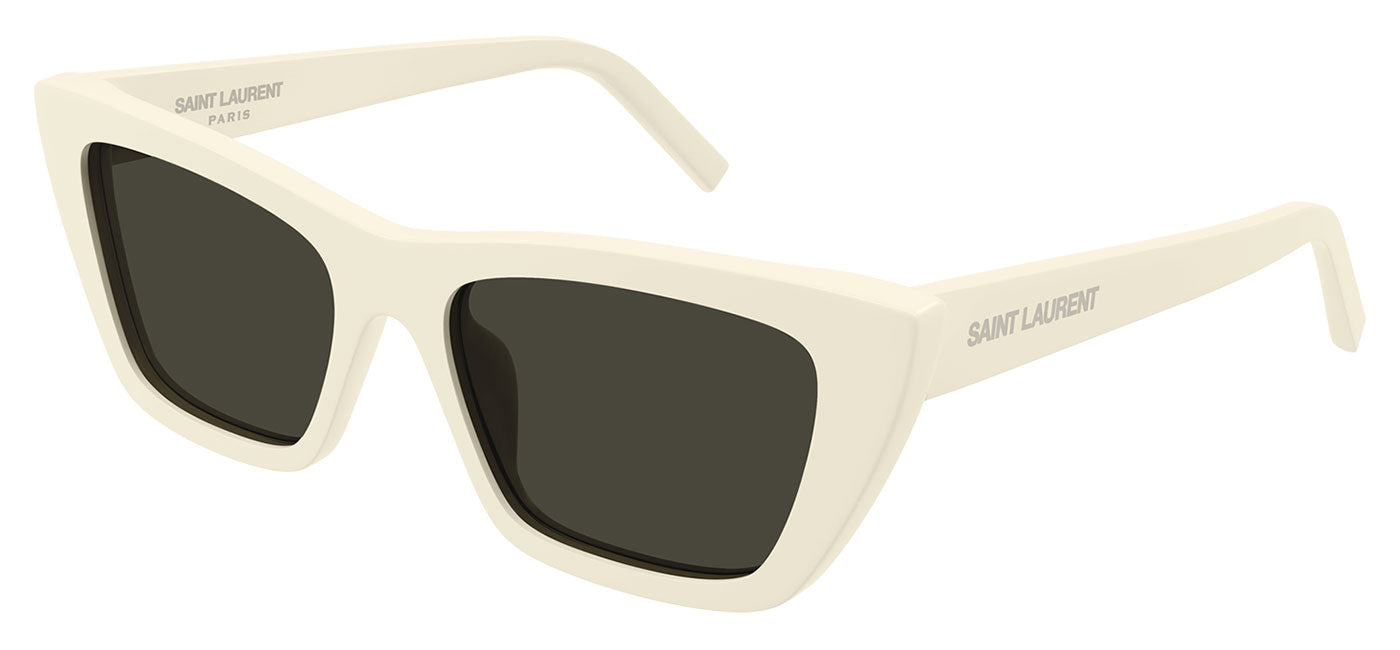 Saint Laurent SL 276 Mica Sunglasses - Ivory / Grey