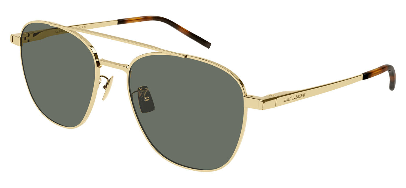 Saint Laurent SL 531 Sunglasses - Gold / Green