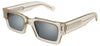 Saint Laurent SL 572 Sunglasses - Beige / Silver Mirror