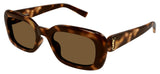Saint Laurent SL M130 Sunglasses - Havana / Brown