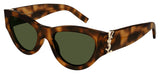 Saint Laurent SL M94 Sunglasses - Havana / Green