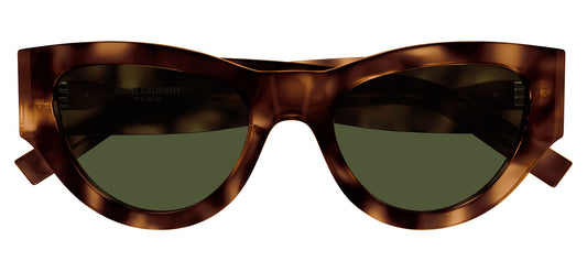 Saint Laurent SL M94 Sunglasses - Havana / Green