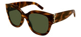 Saint Laurent SL M95/F Sunglasses - Havana / Green