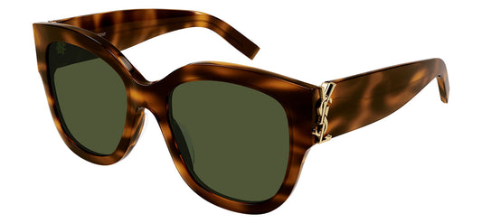 Saint Laurent SL M95/F Sunglasses - Havana / Green