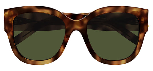 Saint Laurent SL M95/F Sunglasses - Havana / Green