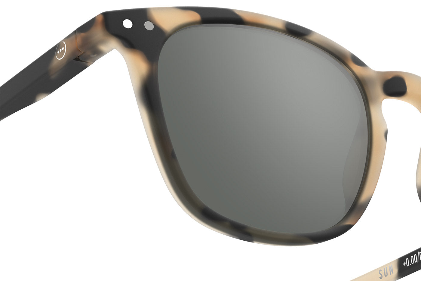 IZIPIZI #E Sunglasses - Light Tortoise / Grey
