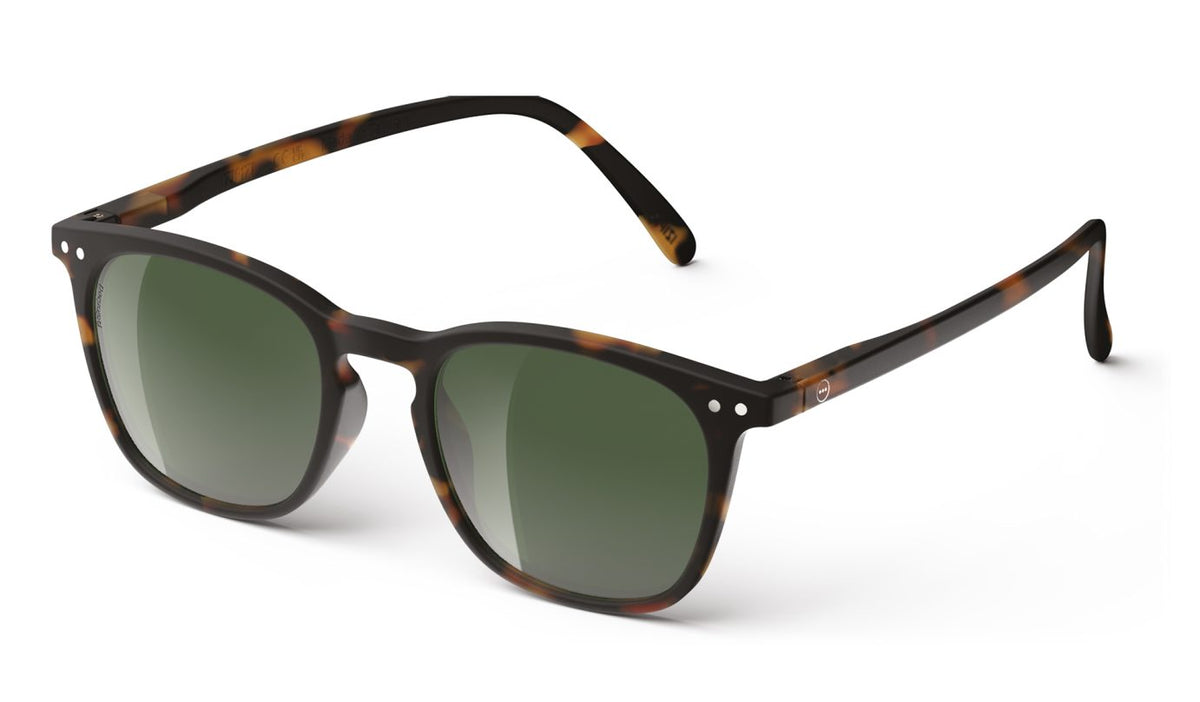 IZIPIZI #E Sunglasses - Tortoise / Green Polarised
