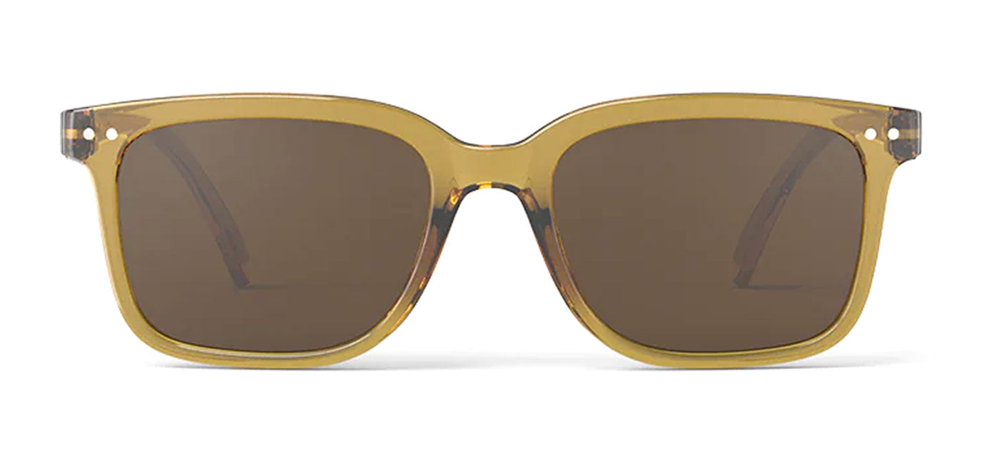 IZIPIZI #L Sunglasses - Golden Green / Brown
