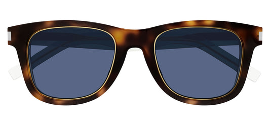 Saint Laurent SL 51 RIM Sunglasses - Havana & Crystal / Blue