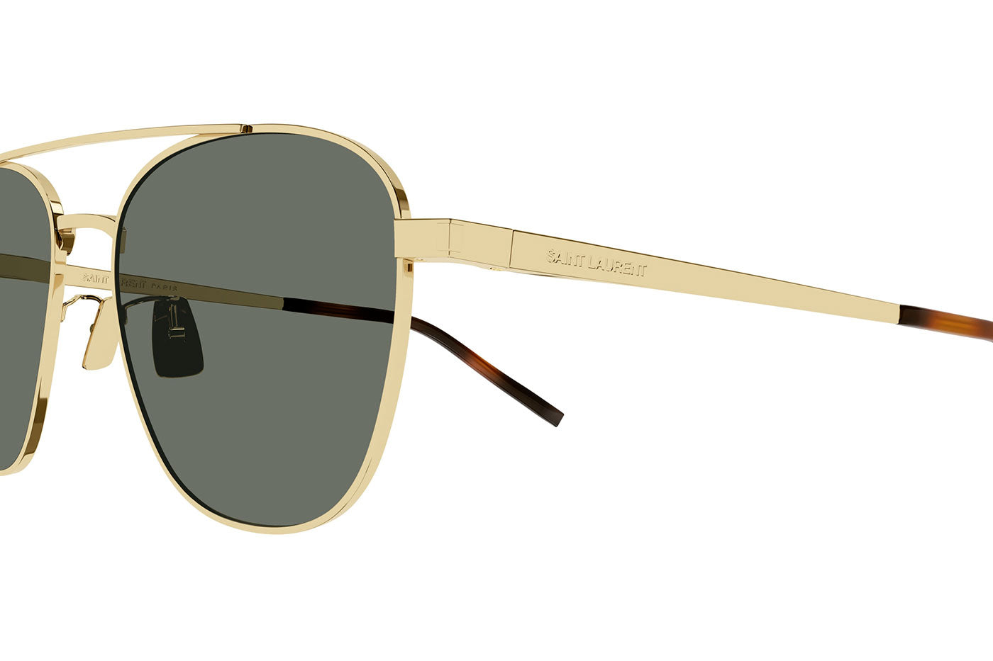 Saint Laurent SL 531 Sunglasses - Gold / Green