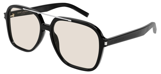 Saint Laurent SL 545 Sunglasses - Black / Yellow