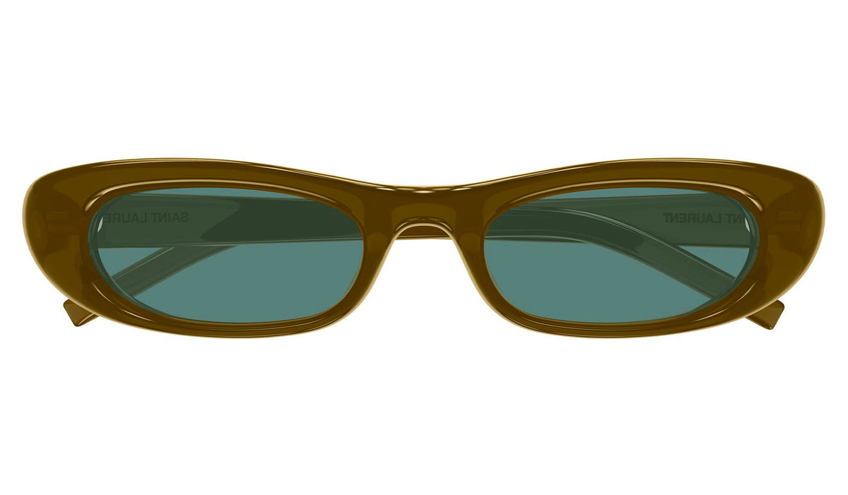 Saint Laurent SL 557 SHADE PLUMP Sunglasses - Brown / Green