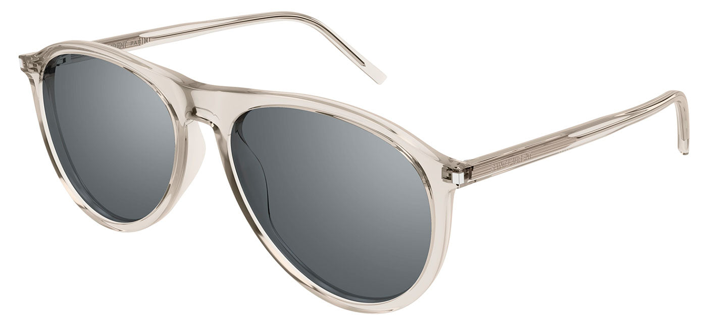 Saint Laurent SL 667 Sunglasses - Beige / Silver