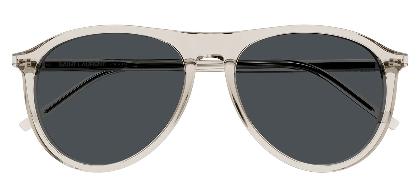 Saint Laurent SL 667 Sunglasses - Beige / Silver
