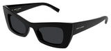 Saint Laurent SL 702 Sunglasses - Black / Black