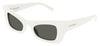 Saint Laurent SL 702 Sunglasses - Ivory / Grey
