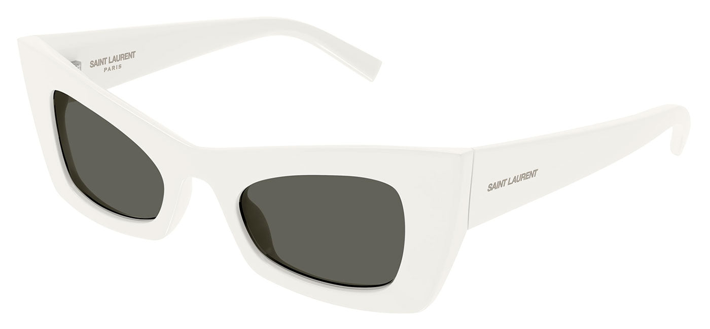 Saint Laurent SL 702 Sunglasses - Ivory / Grey