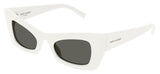 Saint Laurent SL 702 Sunglasses - Ivory / Grey