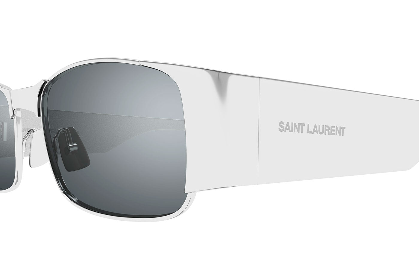 Saint Laurent SL 738 Sunglasses - Silver / Silver