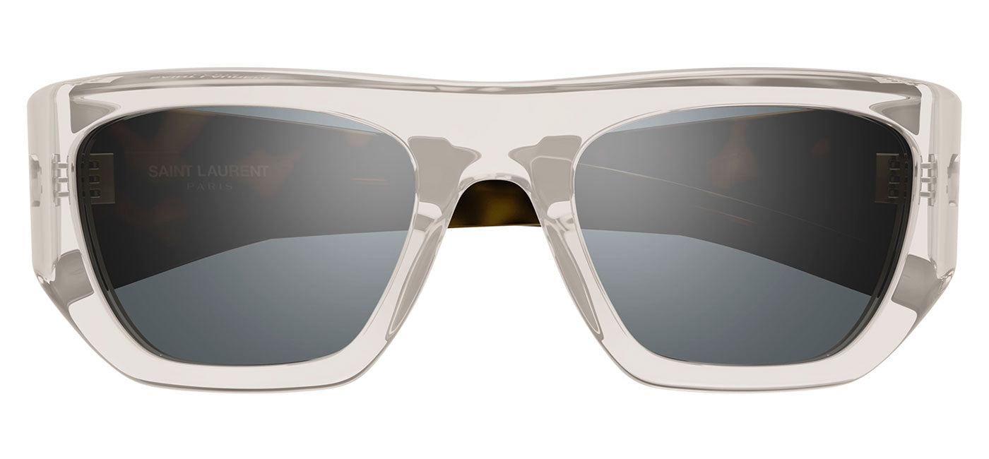 Saint Laurent SL 740 Sunglasses - Beige & Havana / Silver