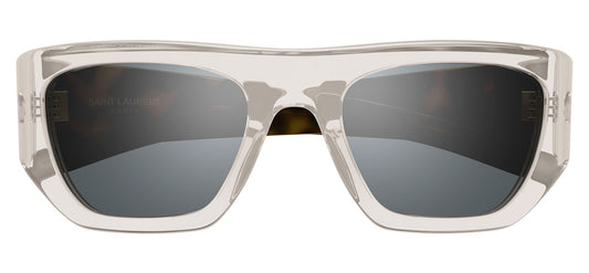 Saint Laurent SL 740 Sunglasses - Beige & Havana / Silver