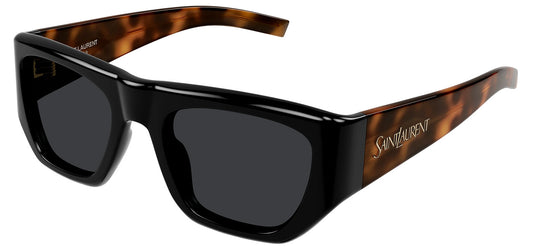 Saint Laurent SL 740 Sunglasses - Black & Havana / Black