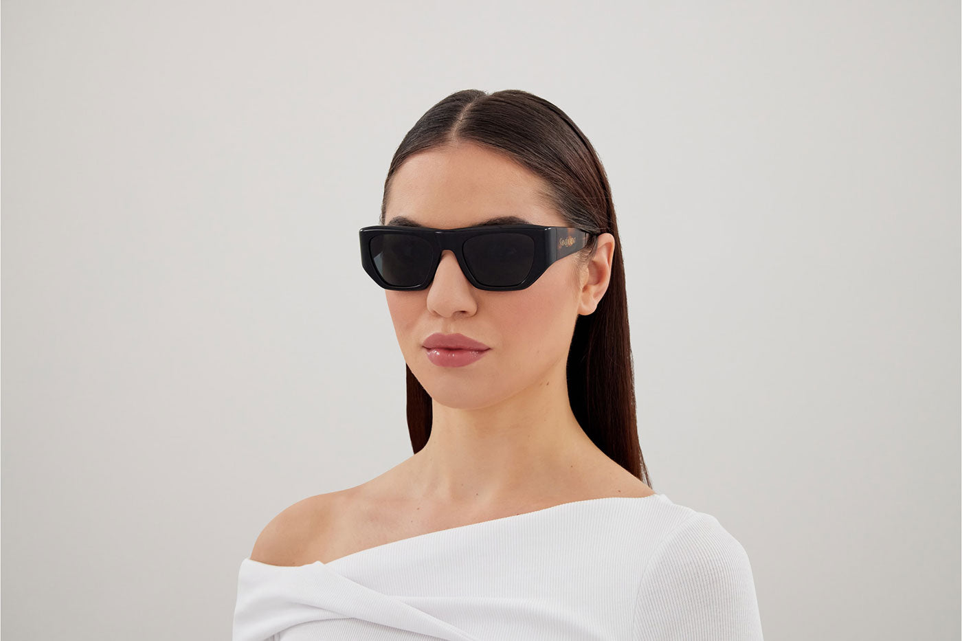 Saint Laurent SL 740 Sunglasses - Black & Havana / Black