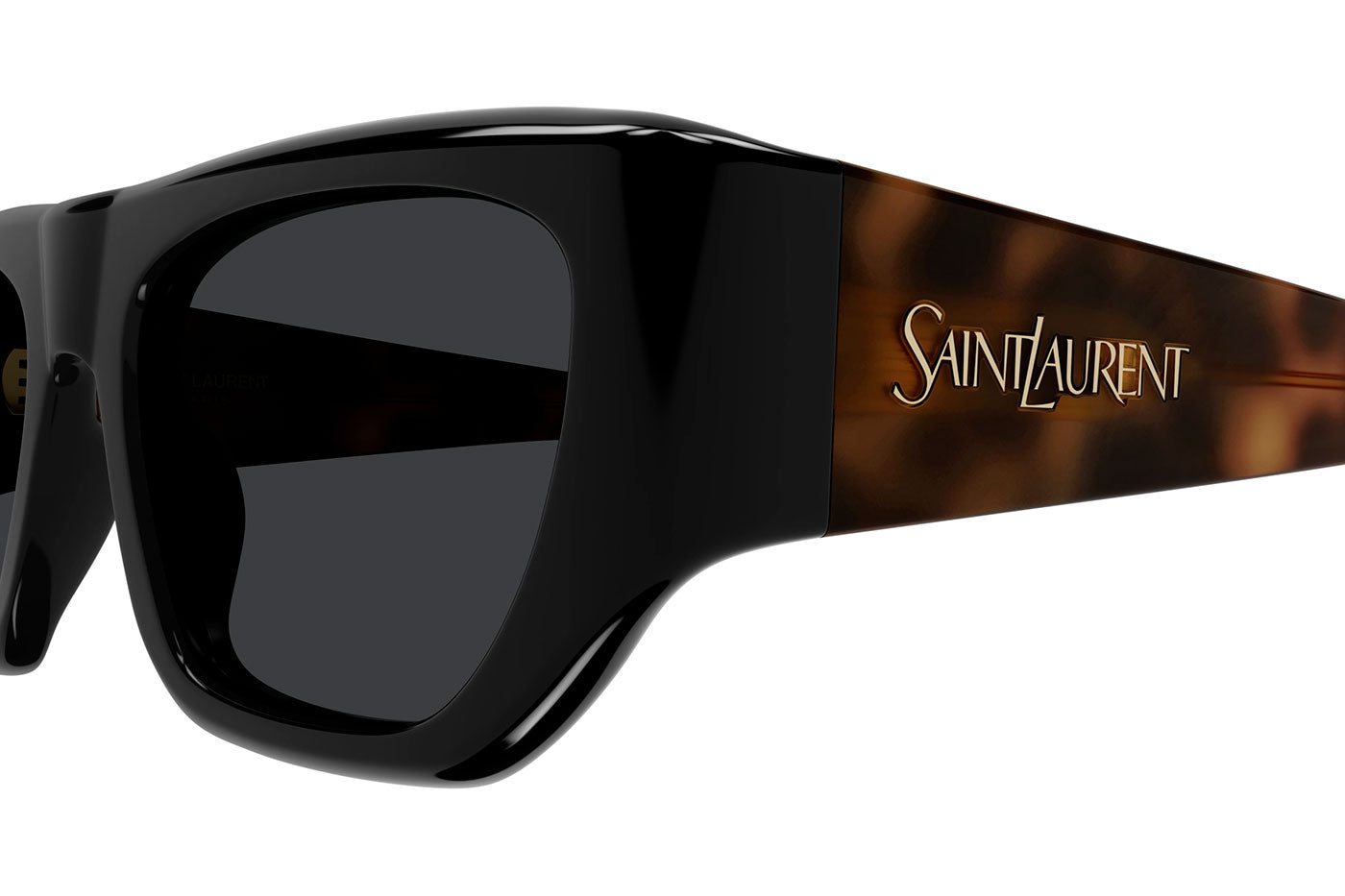 Saint Laurent SL 740 Sunglasses - Black & Havana / Black