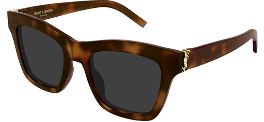 Saint Laurent SL M156 Sunglasses - Havana / Grey