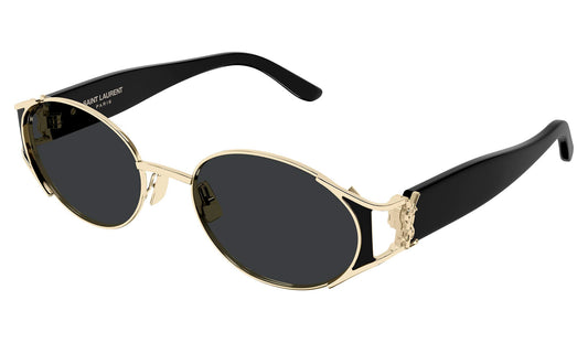 Saint Laurent SL M919 Sunglasses - Black & Gold / Black
