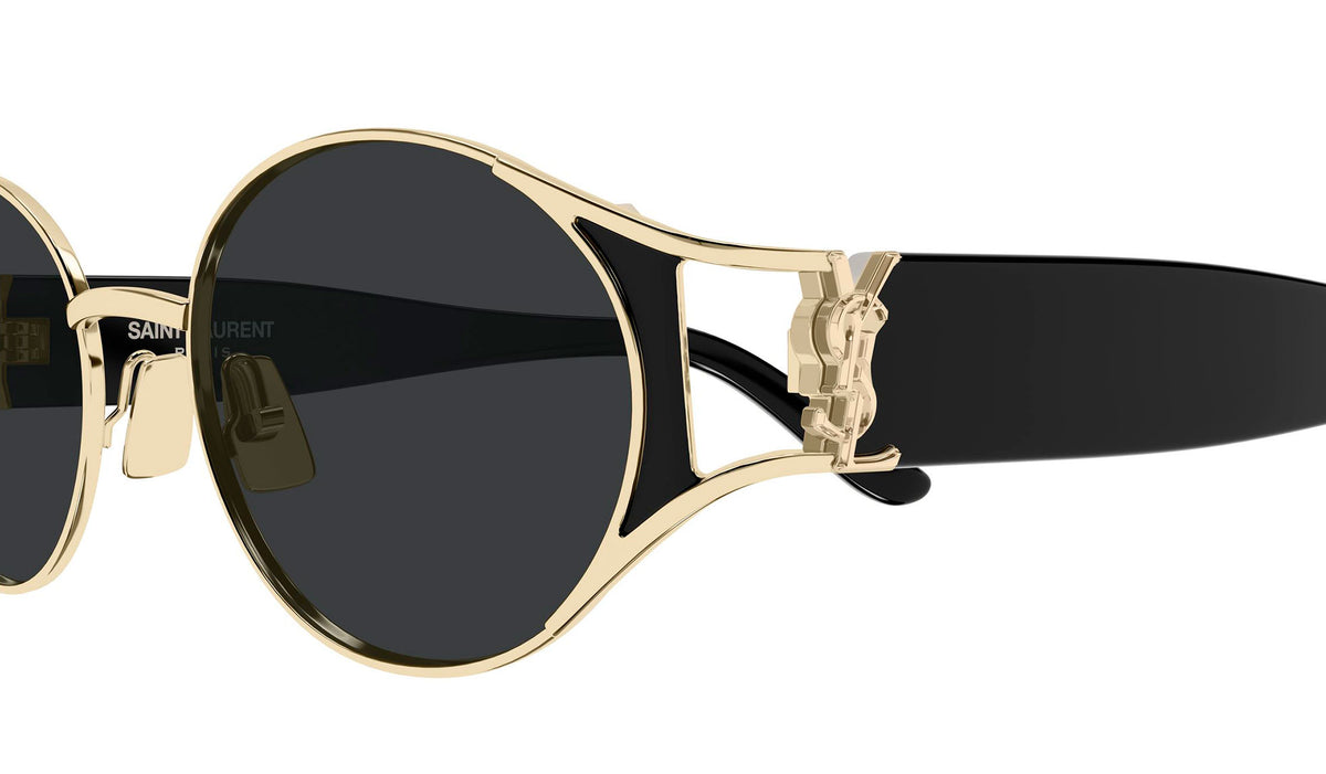 Saint Laurent SL M919 Sunglasses - Black & Gold / Black