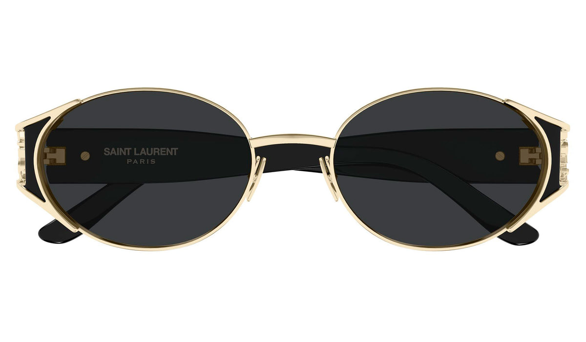 Saint Laurent SL M919 Sunglasses - Black & Gold / Black