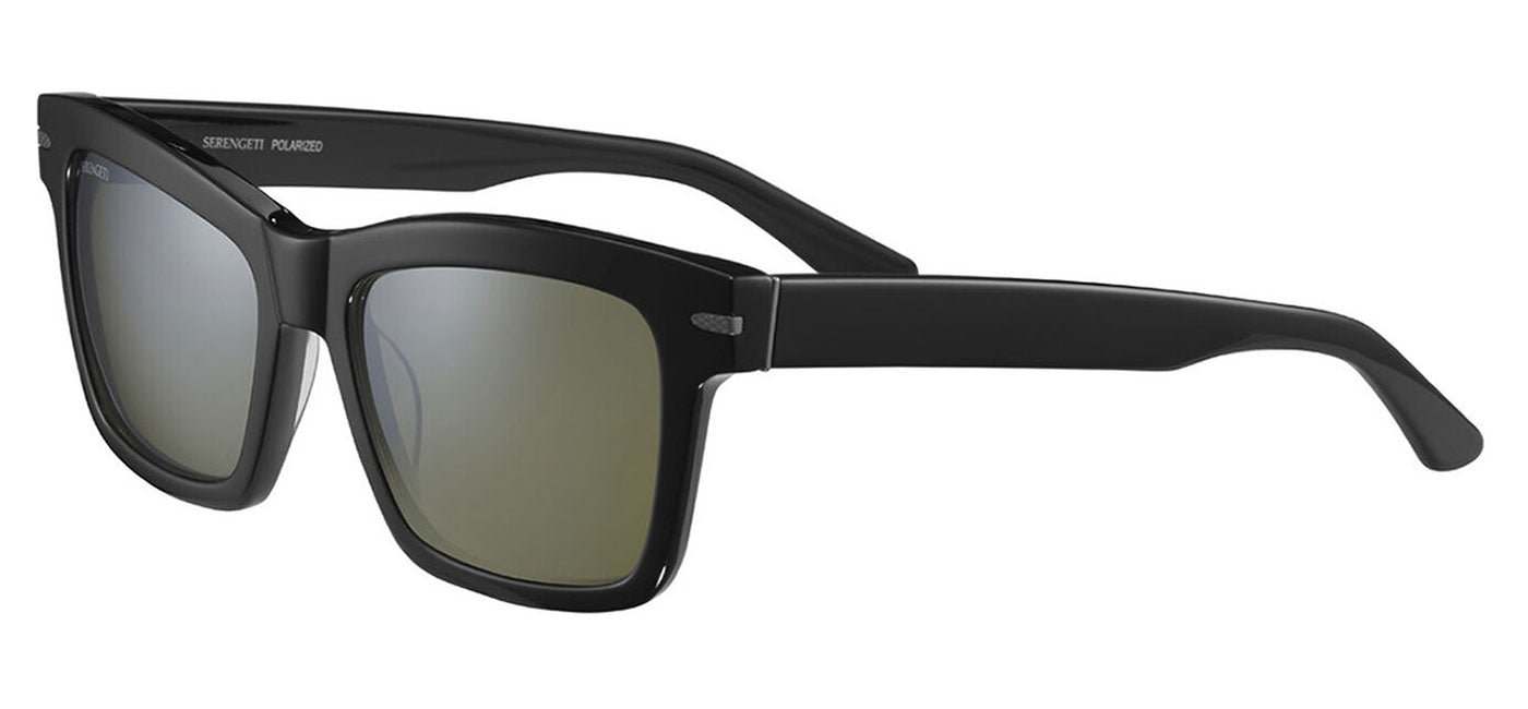 Serengeti Winona Sunglasses - Shiny Black / 555nm Polarised Photochromic