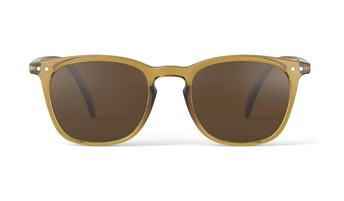 IZIPIZI #E Sunglasses - Golden Green / Brown