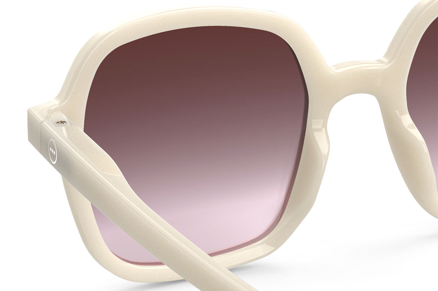 IZIPIZI Office Sunglasses - Vintage Cream / Violet Shading