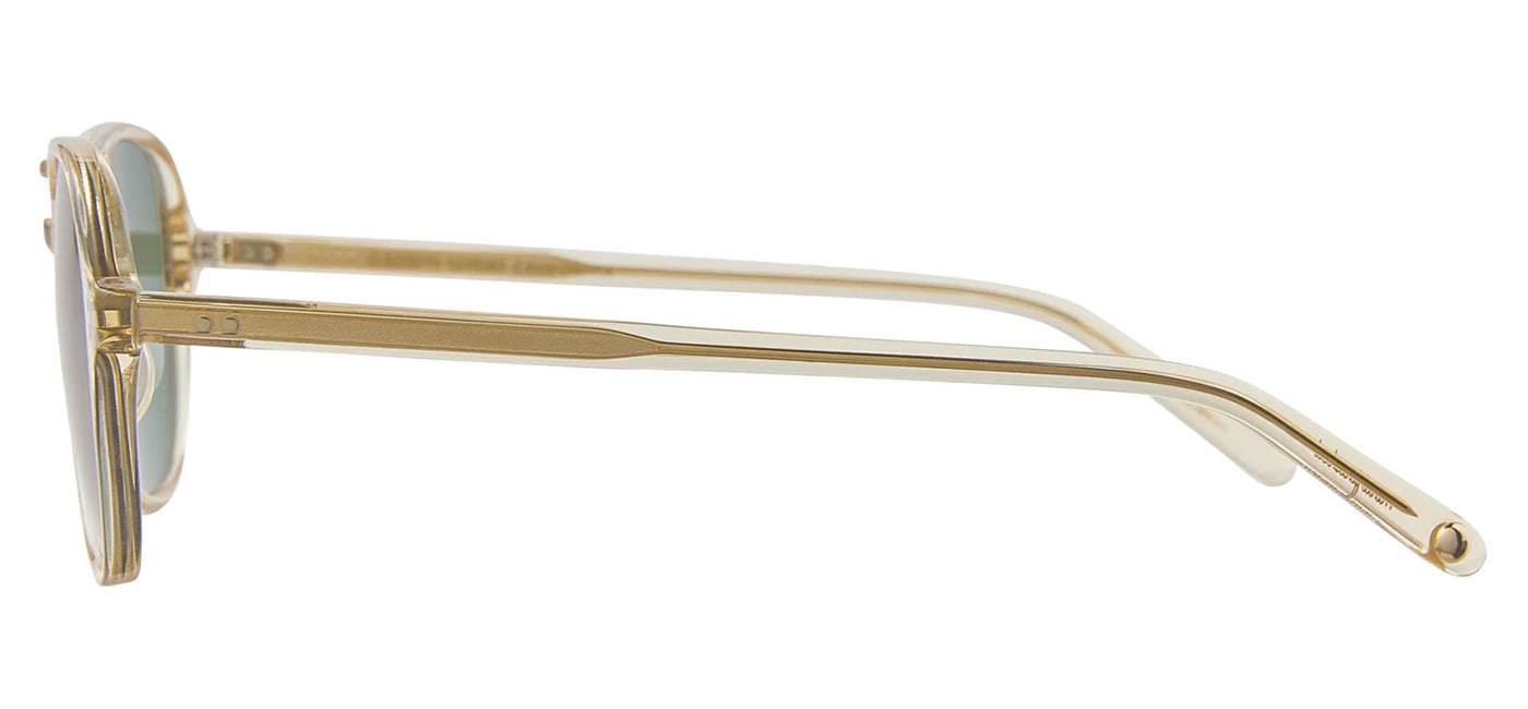 Garrett Leight Doc Sunglasses  - Champagne / Semi-Flat Emerald