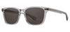 Garrett Leight Earvin Sunglasses  - Crystal Light Grey / Midnight Grey Polarised